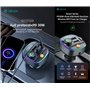 Auricolari&Microfoni Vivavoce e Carica 30W per auto FM Bluetooth 5.3 con lettore Mp3 e Pendrive