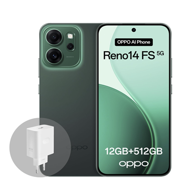 OPPO-OPERATORE OPPO Reno 14 FS 5G 512GB Luminous Green-TIM