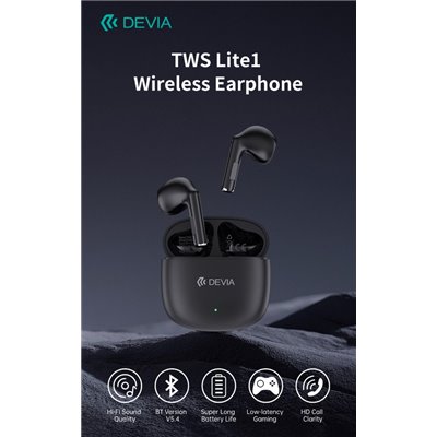 Auricolari&Microfoni Auricolari TWS EM404 Lite1 Bluetooth 5.4 Neri