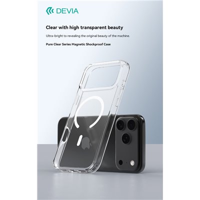 Cover Apple iPhone Custodia antiurto Mag Safe trasparente per iPhone 17 Air