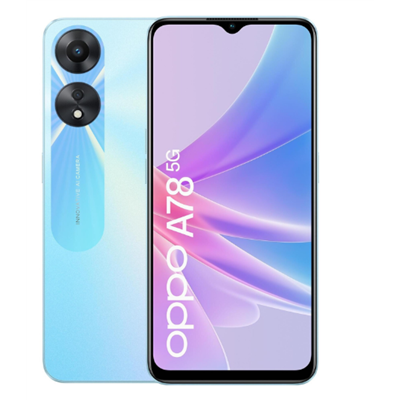 OPPO OPPO A78 5G 8 128GB Glowing Blue ,8GB,128GB--BRAND