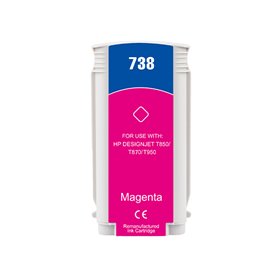 130ML Magenta Reman HP DesignJet T850,T870,XT870,XT950498N6A